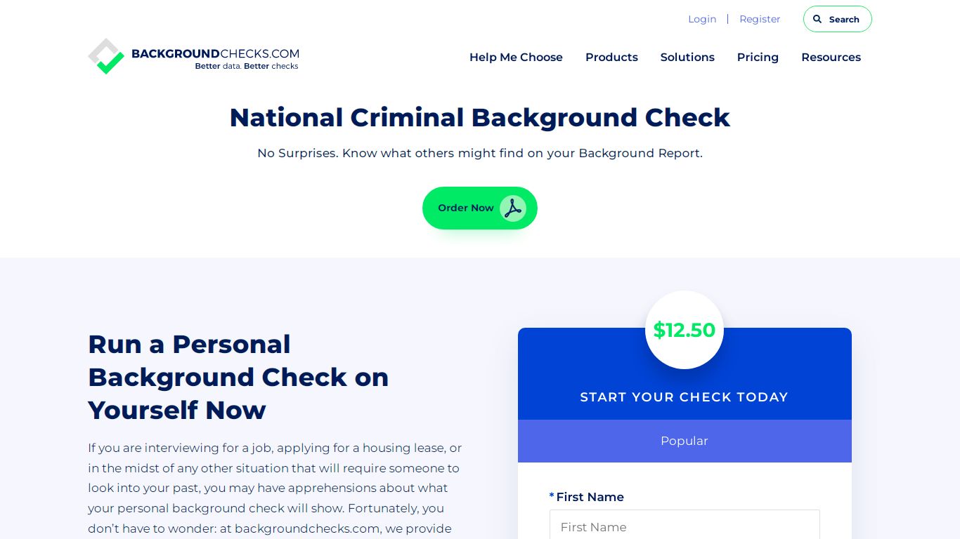 National Criminal Background Check